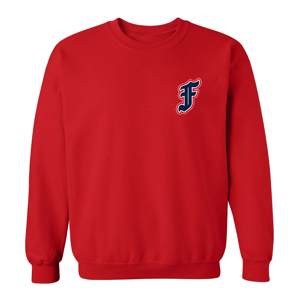 Red Gildan 18000 small chest F