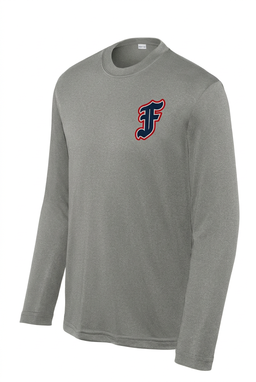 Youth YST350LS Grey Concrete Heather Chest