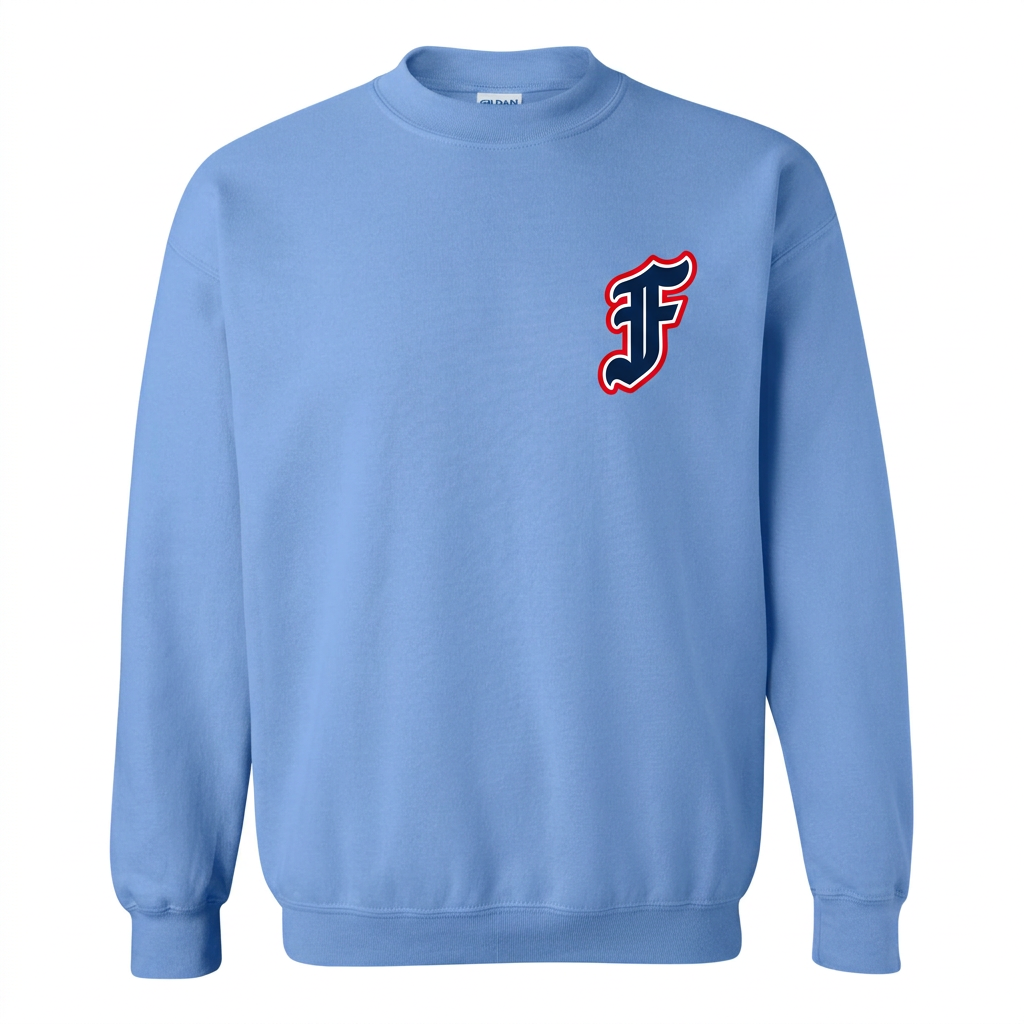 Carolina blue Gildan 18000 small chest F