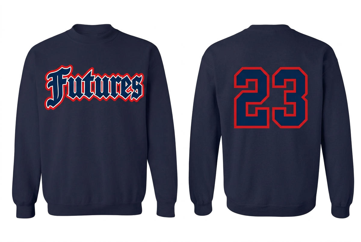 Navy player crewneck