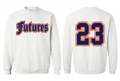 White player crewneck
